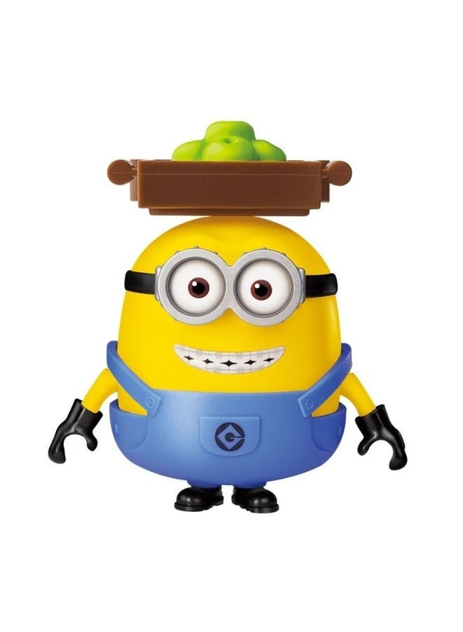 BLOKEES PreCool Minions Otto Model Kit | The Fruit Handler Playset with Crates & Accessories | Buildable Collectible Construction Toy for Kids Ages 4+ | Jelly Factory Series - Image 4